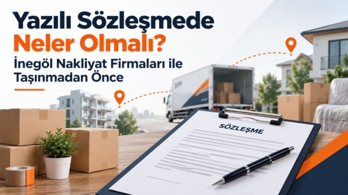 Yazılı Sözleşmede Neler Olmalı? İnegöl Nakliyat Firmaları ile Taşınmadan Önce